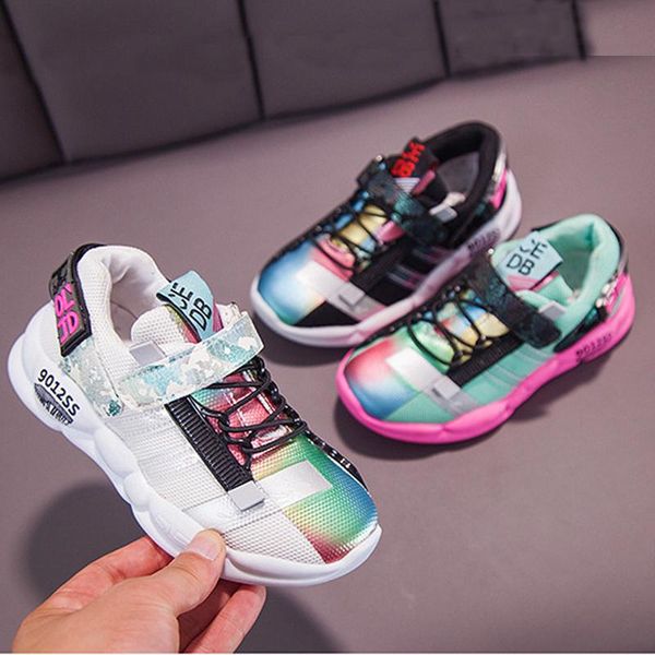 

kid sneakers girl shoes boy trainers children shoes for girl school child casual sport buty little zapatillas, Black