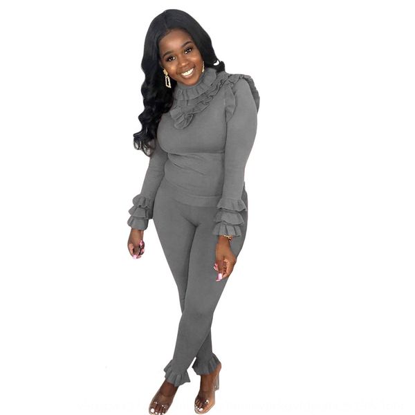 

a8407 способа женщин шерсти woolflounced шерстяной ткани случайные спортивный костюм a8407 женщин моды шерсти woolflounced шерстяной ткани п, Gray