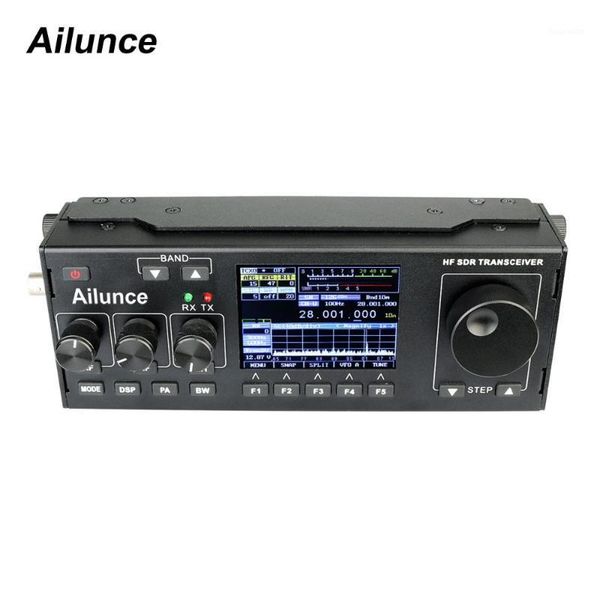 

ailunce hs1 hf sdr transceiver radio amateur tx 15w ham radio staion rx/tx: 0.5mhz-30mhz ssb(j3e), cw, am, fm, dv1
