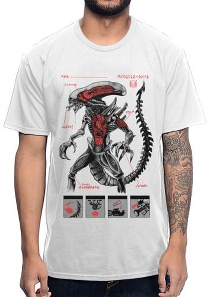 

3d print new arrival for male crewneck alien anatomy predator 2018 new tee leisure sport hooded sweatshirt hoodie men t shirt