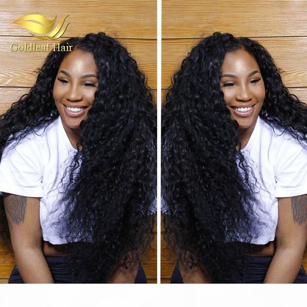 

brazilain full lace wigs malaysian peruvian curly natural color wholesale human hair full lace wig can be dyed curly lace front wig, Black