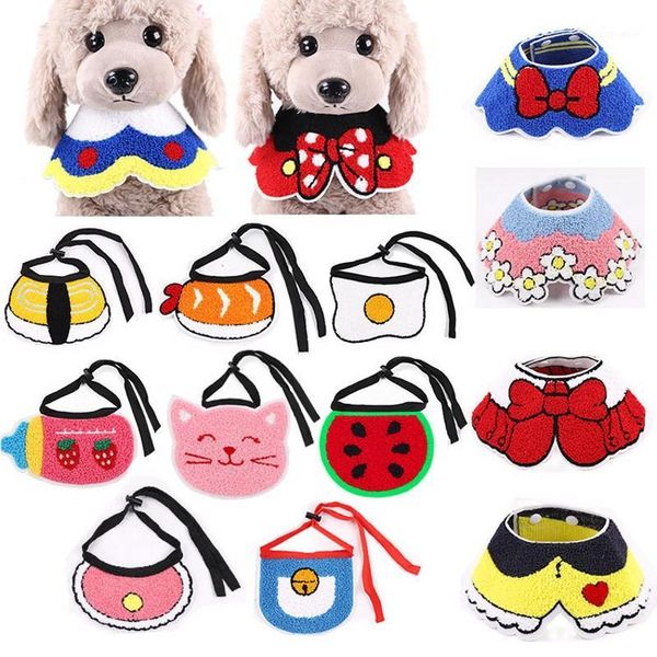 

dog apparel 2021 cat bandana bibs scarf collar adjustable pet cute neckerchief waterproof saliva towel for cats puppy1