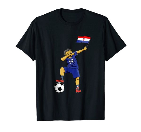 

sport tshirt homme 2019 new casual short-sleeved men croatia dabbing soccers shirt 2019, hrvatska team men cool tees