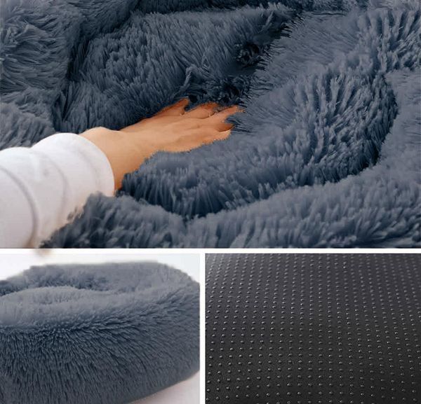 

pet mats dog round cat winter warm sleeping bag long plush soft pet bed calming bed indoor round pill qyluhg comb2010