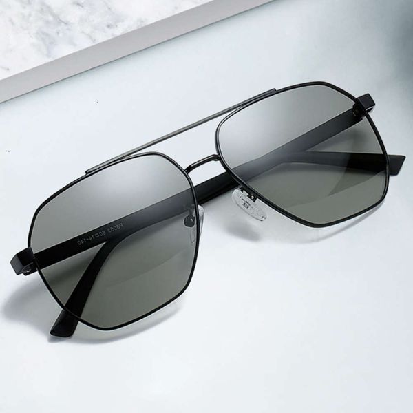 

polarizing gm pilot double sunglasses beam 2020 new psensitive color changing men's sunglasses driving glasses, White;black