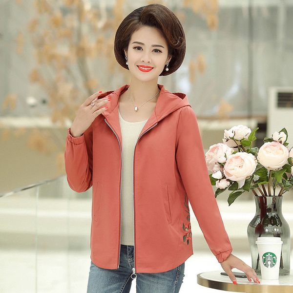 

2021 new women trench coat new spring fall clothes with short hood outerwear plus size 5xl thin women's blouse sf007 tmgf, Tan;black