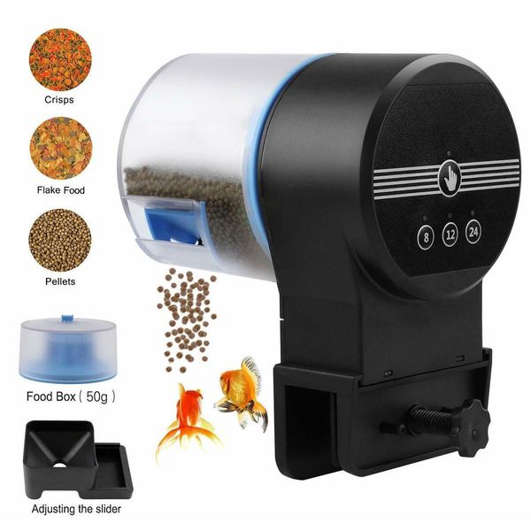 

adjustable fish feeder feeding aquarium tank matic qyltlx packing2010