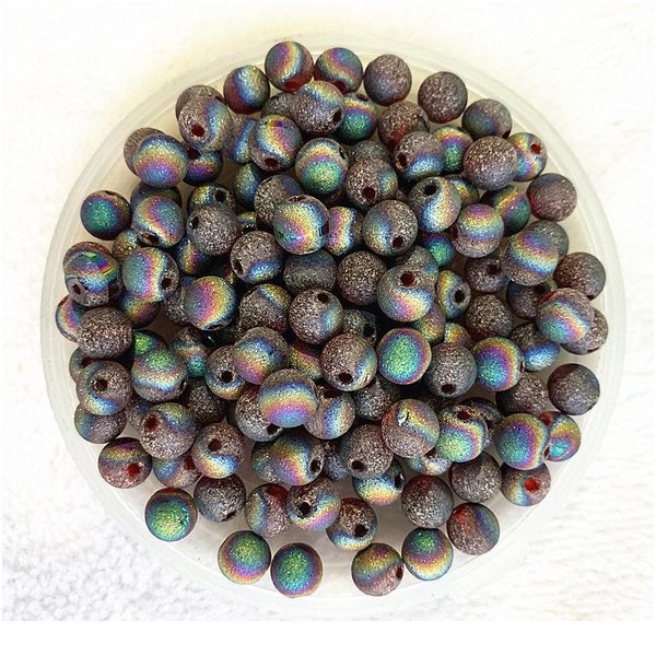 

new 6/8mm austrian frosted matt crystal glass beads loose spacer beads handmade for jewellery making diy bracelet neck qylujt