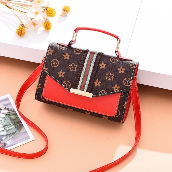 

newets luxury women bags for 2020 vintage bags hand square simple color block women handbags crossbody shoulder slant