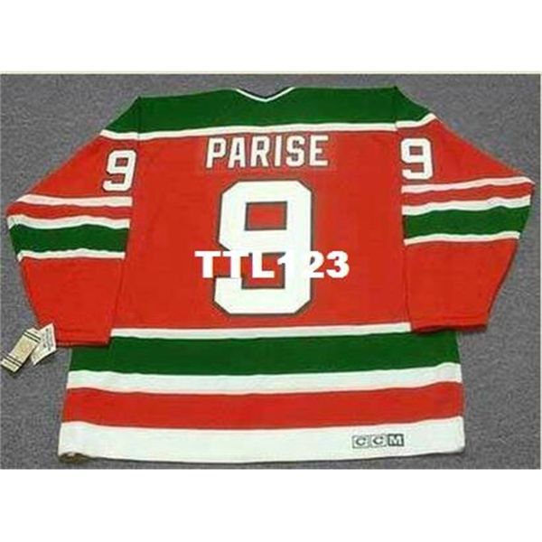 

men #9 zach parise new jersey devils 1980's ccm vintage home hockey jersey or custom any name or number retro jersey, Black