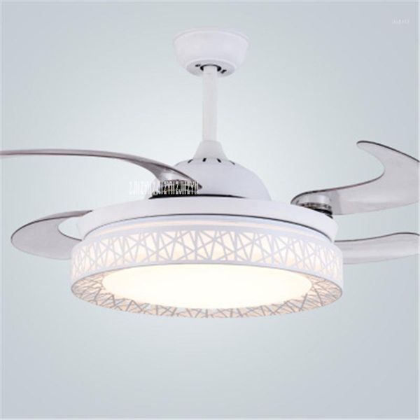 

9024 36inch chinese retro electric pendant fan with led modern simple bird's nest led invisible ceiling fan light 110/220v1