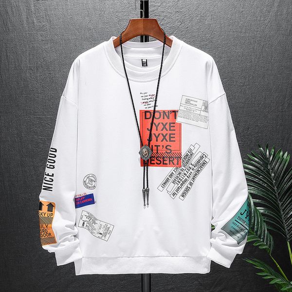 

new long sleeve men's hoodie fashion streetwear digital printing pullover hoodies men casual hip hop harajuku sweatshirts mens, Black