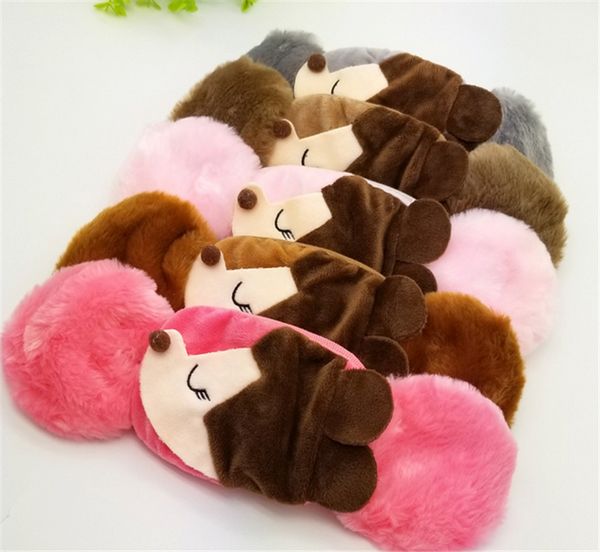 

winter warm children student embroidery fox printed fashion face mask cute cartoon kids face covers ear protection mouth-muffle mask e102302