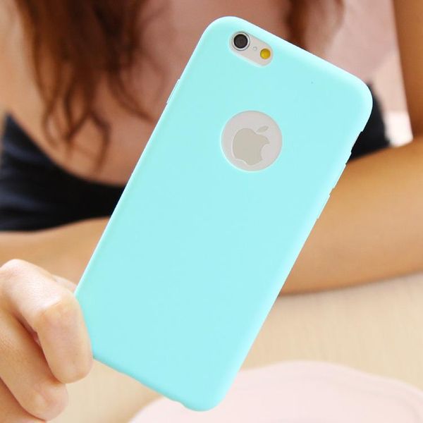 

ультратонкий сплошной цветной матовый цвет candy case для iphone 5 5s 6 6s 7 8 плюс 6plus 6splus 7plus x silicon tpu sqccxc
