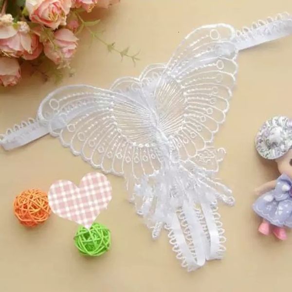 

ladies butterfly lace lingerie g string christmas women's low rise t back panties women lace split panties briefs u, Black;white