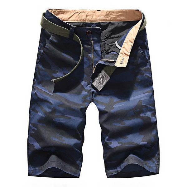 

2021 summer new men's casual shorts camouflage male work man short pants plus size 29-40 49ig, White;black