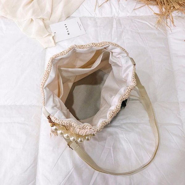 

круг малый повседневный сплошной цвет сумки на ремне женщины пляж pineappl соломы ковш сумка мешковины площади сумка # 517