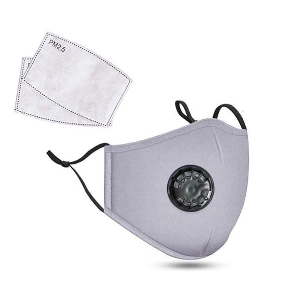 

u0gnpu reusable cotton face masks with breath valve pm2.5 mouth anti-dust fabric fliter mask washable drop ship epack n