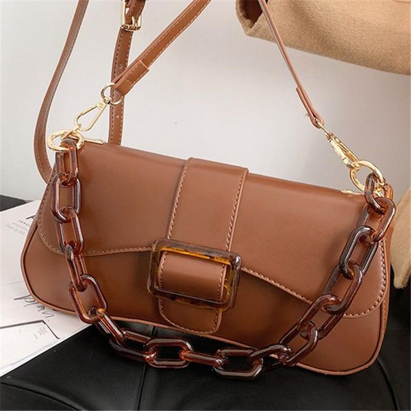 

trend women chain small square bag 2021 lady classic pu lock shoulder bag new portable solid color mini crossbody sac a main