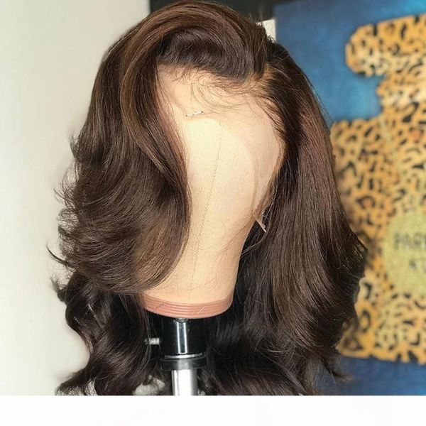 

ombre brown wigs full lace wig wave hair lace front human hair wigs with baby hairs remy brazilian lace wigs, Black;brown