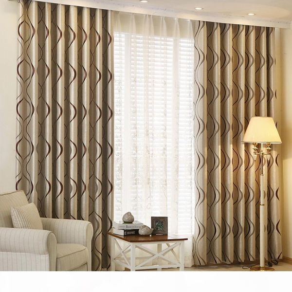 

thick luxury wavy striped kitchen window curtain for living room bedroom curtains decoration modern blackout curtains
