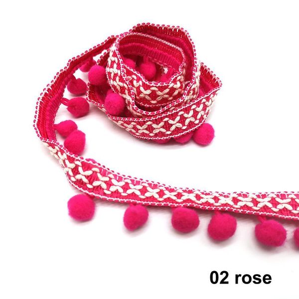 

10yards pom pom trim lace fabric sewing accessories pompons trim tassel ball fringes ribbon sewing lace for diy material apparel h qylhvc