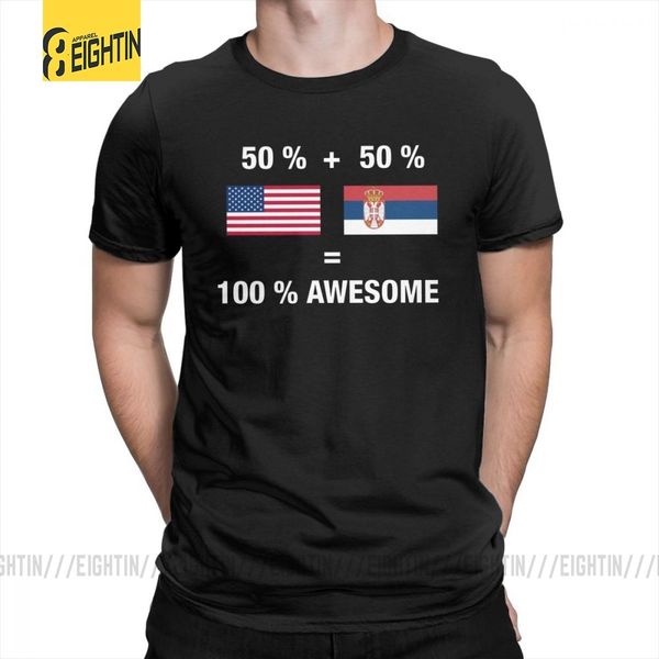 

half serbian half american % serbia flag printed 's funny short sleeves tees crewneck plus size hooded sweatshirt hoodie men t shirt