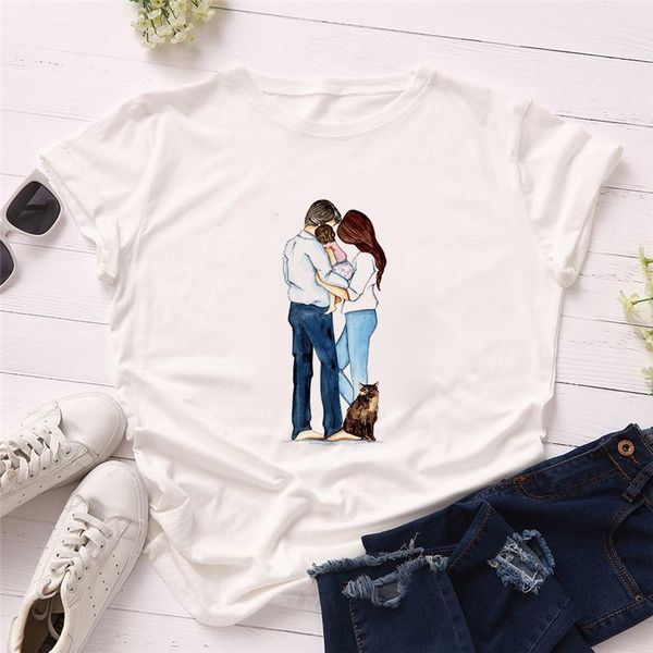

women 2020 cartoon momlife mom mother boy girl print mother lady t-shirts t shirt ladies womens graphic female tees, White
