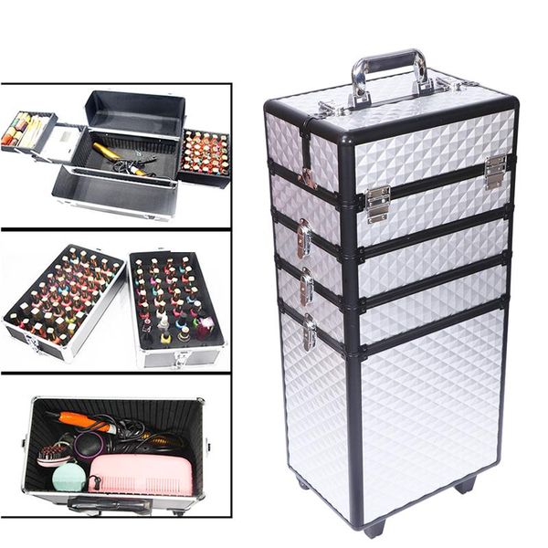 

multilayer makeup storage case detachable removable handle cosmetic box high capacity waterproof jewelry lipsticks organizer