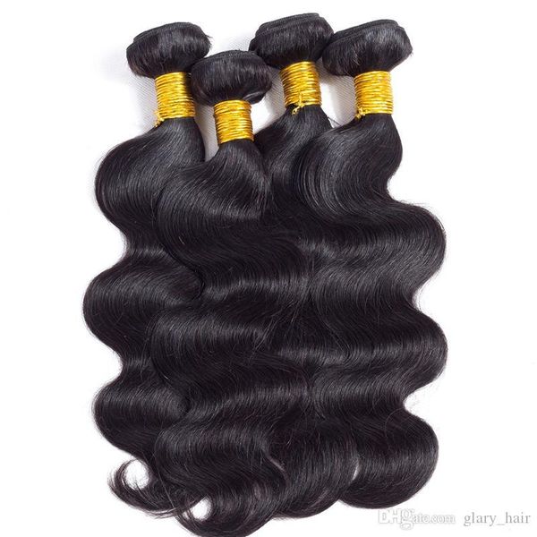 

brazilian body wave virgin hair 100g 4bundles unprocessed human hair weave bundles mink brazilian hair sales wholesale items natural 1b, Black