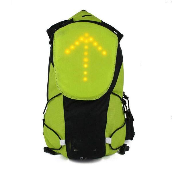 

new led turn signal light reflective vest backpack/waist pack/business/travel/lapschool bag sport outdoor waterproof for s