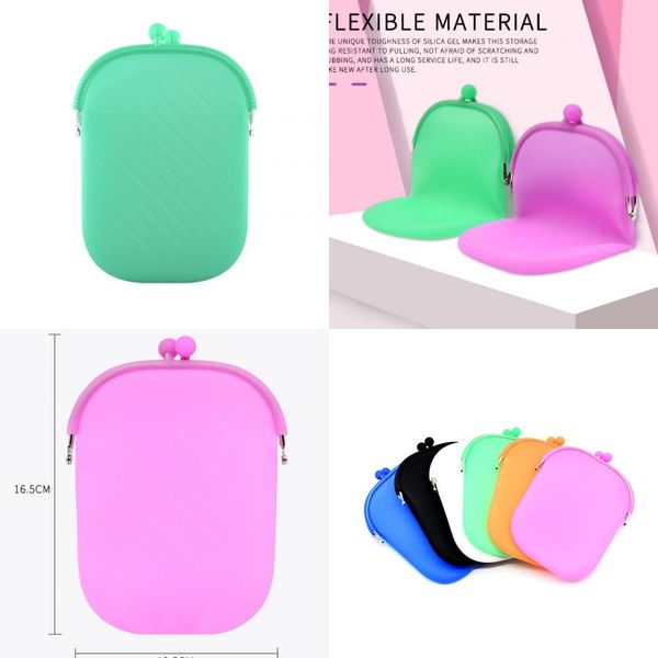 

silicone storage bags portable face masks silicone organizer dustproof moisture proof cover holder case waterproof makeup bag 132 n2