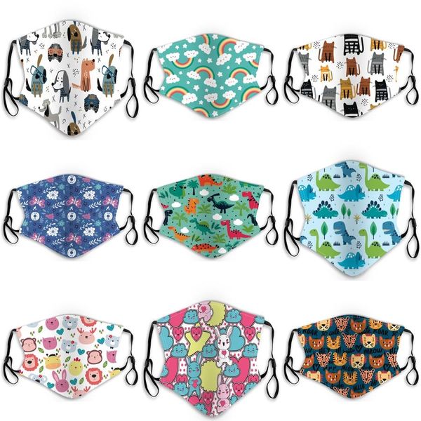 

mouth mask with gril#752 shield face 2 filter kids muti mask color eye cloth reusable face washable for boy transparent and stdxh