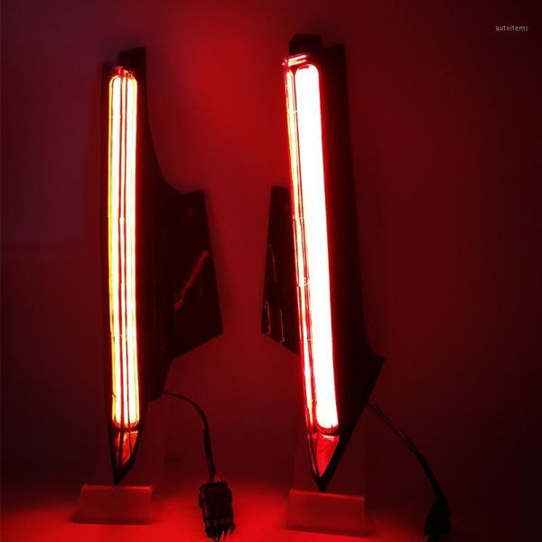 

2pcs led drl rear bumper tail light fog lamp brake lights signal lamp for xtrail x-trail x trail rogue 2014 - 20201