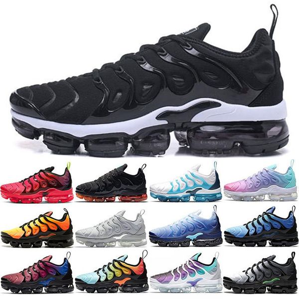

2019 tn plus men casual shoes triple black white sunset p blue wolf grey usa designer shoes sport sneakers trainers 36-45 without kj5c