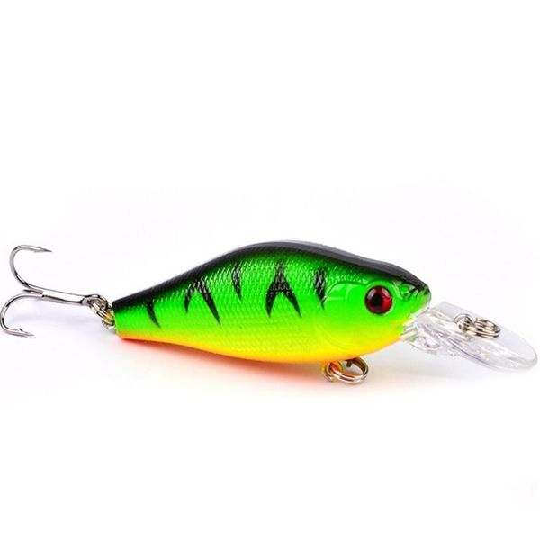

1pcs 7cm 8g minnow fishing wobblers artificial hard bait fake plastic lures pesca crankbait pike treble hooks tackle qylxqa