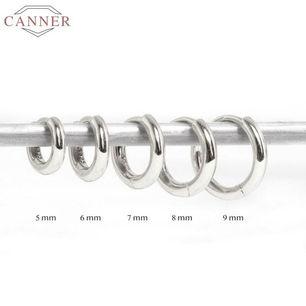 

hoop & huggie canner 925 sterling silver earrings for women ins simple earring hoops minimalist earings luxury s925 jewelry ear pendiente, Golden;silver