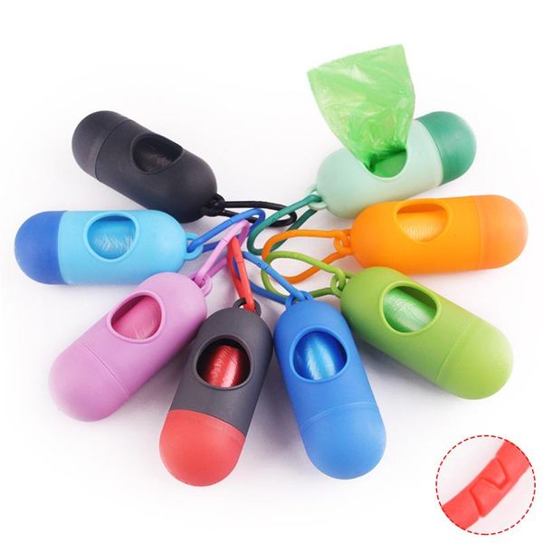 

pet dog waste bag dispenser pill shape dog poop bags plastic pet waste garbage bags outdoor small dogs waste bag holder for bbyaan bwkf