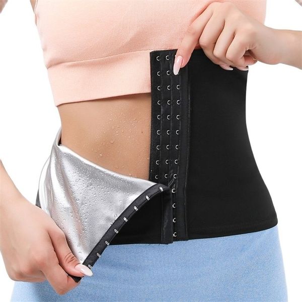 Cintura rifinitore per la vita Cintura sottile per il sudore del corpo per lo stomaco Cintura per sauna effetto cintura addominale per le donne 220307