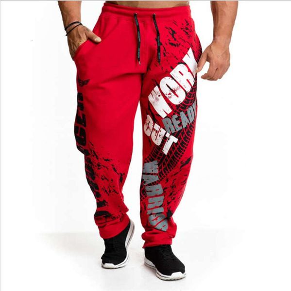 

and fashionable men's spring leisure sports autumn new running fitness training wide leg pants for men, Black