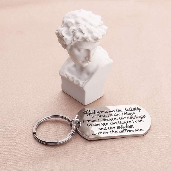 

христианский key chain serenity prayer подарки трезвость восстановление подарки для женщин мужчину подросток мальчика девочек религиозного п