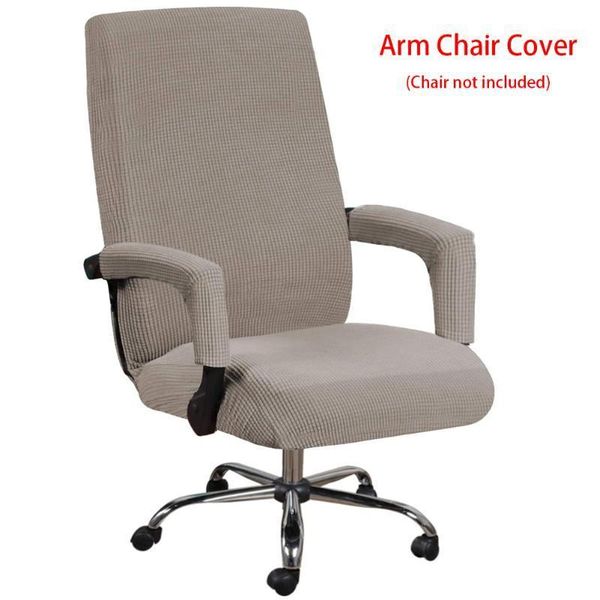 

thickened dustproof solid color home removable office chair cover washable soft high stretch full wrap with armrest sleeve1