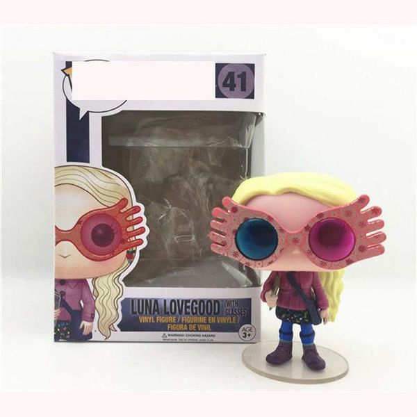 

funko pop harry potter wearing glasses luna hand-made decoration model q version doll wholesale