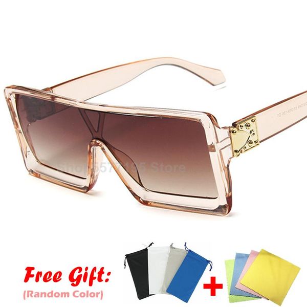

sunglasses oversized women brand designer vintage black square sun glasses luxury trend big eyewear 2021, White;black
