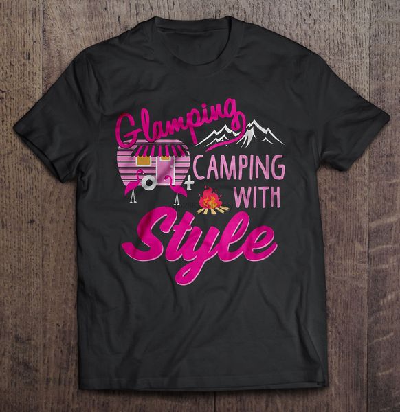 

glamping camping with style t-shirts sport hooded sweatshirt hoodie