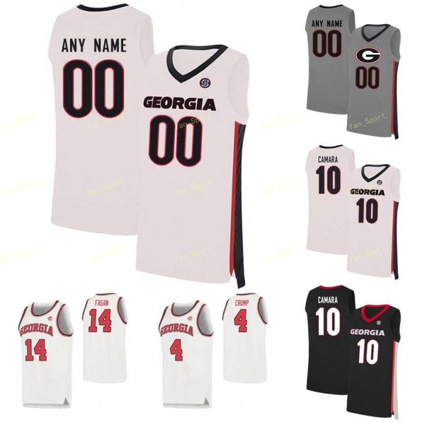 

georgia bulldogs college basketball jersey 0 donnell gresham 0 william jackson 1 jaykwon walton 10 teshaun hightower custom stitched, Black