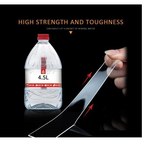 

1/2/3/5m reusable double-sided adhesive nano traceless tape removable sticker washable adhes sqcocy homes2011