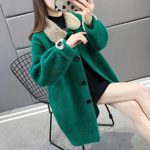 

новая корейская версия длинный кардиган в иностранном стиле, который является универсальной весной и осенью, Black