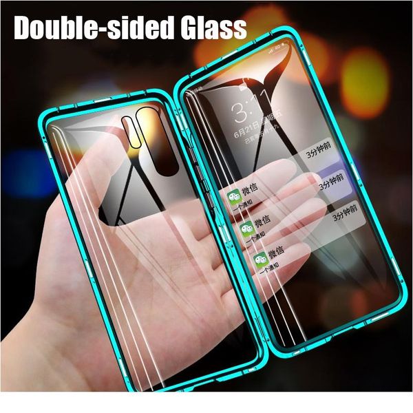 

360 fully protection magnetic double-sided glass case for samsung s9 s8 s10 s20 fe m51 m21 note 10 plu wmtwwj