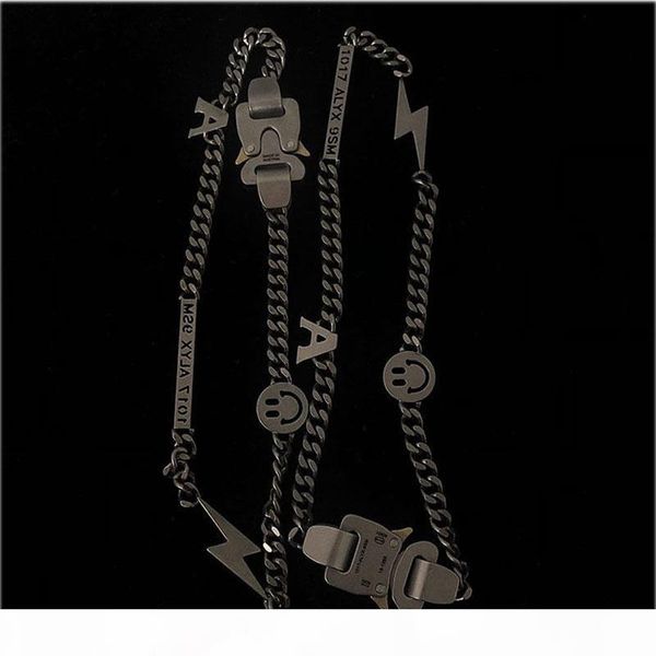 

hip hop chain necklace men women high street pearl accessories titanium steel metal necklace, Silver